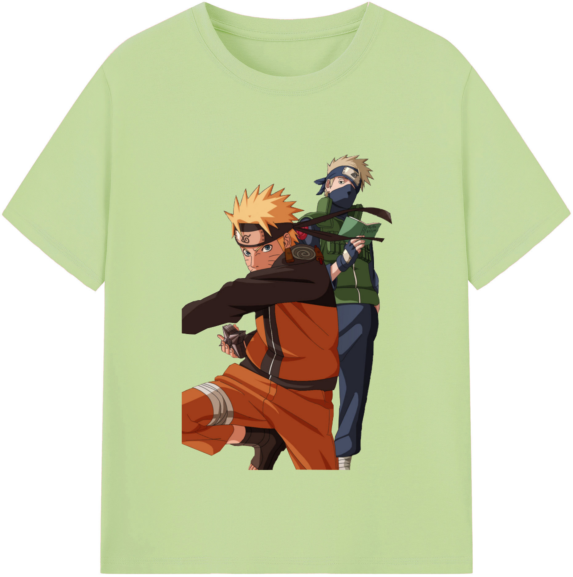 （画像用） NARUTO -ナルト- うずまき ナルト Uzumaki Naruto 綿100％半袖Tシャツ（フロントプリント）